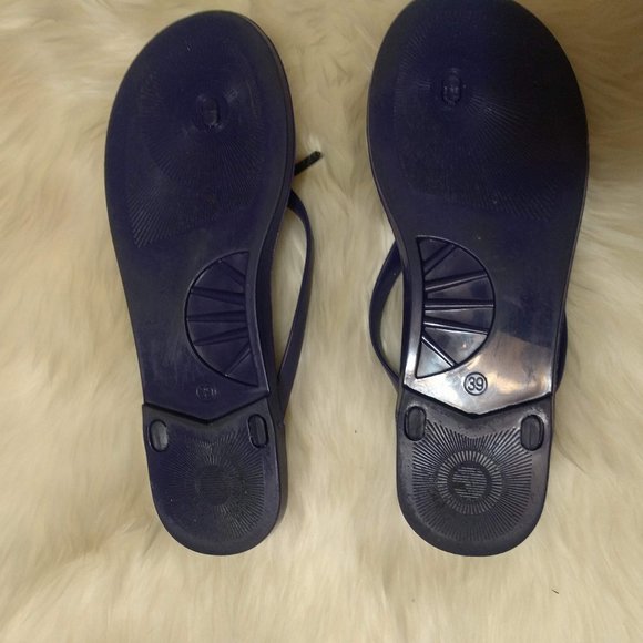 Ted Baker Jelly Toe Thong Blue Sandals - Picture 4 of 5